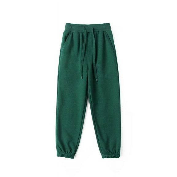 Ougyinr 4-12Y Kids Sweatpants for Boys Girls Joggers Pants Active Pants Sweat Pants Long Pants Toddler Elastic Jogger Pants
