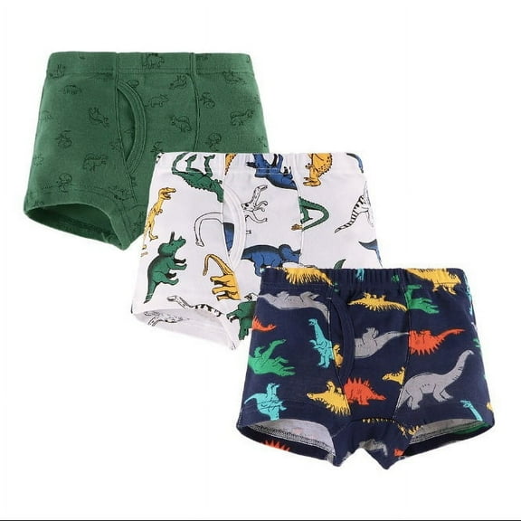 Ougyinr Little Boys Cotton Briefs Toddler Kids Soft Underwear Cute Cartoon Boxer Brief 3 Pack,Size:2-3T 3-4T 4-5T 5-6Years 7-8Years