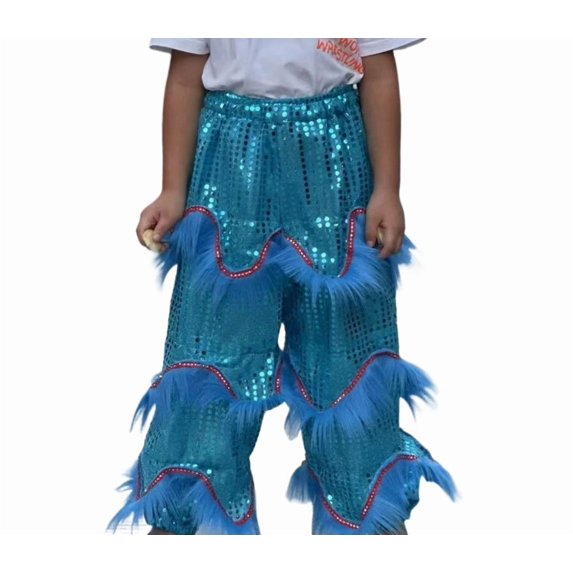 Ougyinr Boys Girls Pants for Kids Toddler ,Lion Dance Pants Lion Dance Performance Pants,Lion Performance Costumes