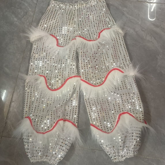 Ougyinr Boys Girls Pants for Kids Toddler ,Lion Dance Pants Lion Dance Performance Pants,Lion Performance Costumes