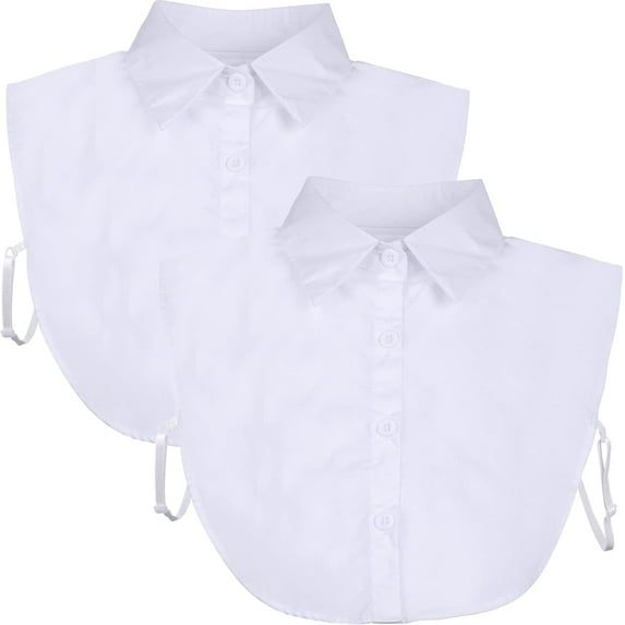 Ougyinr Fake Collar Detachable Collar for Women Shirts Collar Soft and Breathable Collar Half False Blouse 2 Pieces