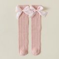 thumbnail image 1 of Ougyinr Kids Baby Girls Knee High Socks Toddler Bow Mesh Long Stockings Spring/Summer Socks, 1 of 9