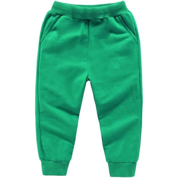 Ougyinr Kids Baby Sweatpants for Boys Girls Casual Jogger Pants Cotton Color Pants Toddler Athletic Trousers With Pockets