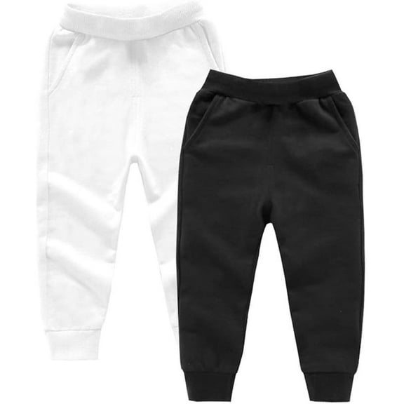 Ougyinr Kids Baby Sweatpants for Boys Girls Casual Jogger Pants Cotton Color Pants Toddler Athletic Trousers With Pockets