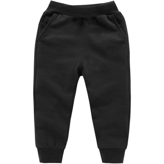 Ougyinr Kids Baby Sweatpants for Boys Girls Casual Jogger Pants Cotton Color Pants Toddler Athletic Trousers With Pockets