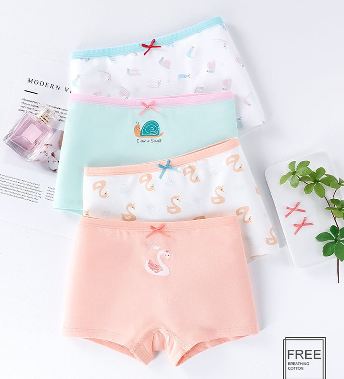Ougyinr Kids Girls Boxer Briefs Shorts Toddler Cotton Underwear Soft