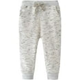 thumbnail image 1 of Ougyinr Little Boys Jogger Pants Sweatpants Kids Toddler Boys' Casual  Pants Drawstring Elastic Solid Cotton Casual Sweatpants for 2-7Y, 1 of 7