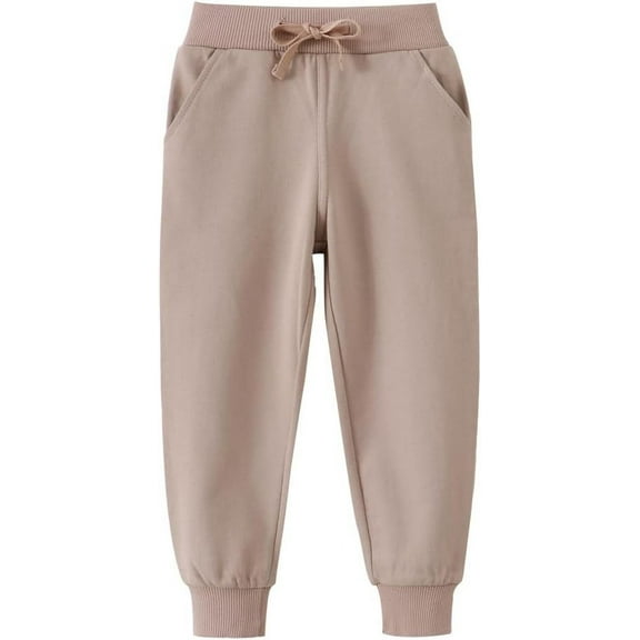 Ougyinr Little Boys Jogger Pants Sweatpants Kids Toddler Boys' Casual  Pants Drawstring Elastic Solid Cotton Casual Sweatpants for 2-7Y