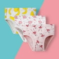 thumbnail image 1 of Ougyinr Little Girls Briefs Toddler Kids Girls Underwear Soft Cotton Undies Shorts Set (Pack of 3), 1 of 8