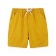 thumbnail image 1 of Ougyinr Littler Boys Shorts Kids Toddler Boys Summer Cotton Shorts with Drawstring Casual Elastic Waist Shorts with Pocket, 1 of 9