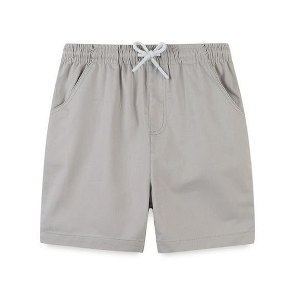 Ougyinr Littler Boys Shorts Kids Toddler Boys Summer Cotton Shorts with Drawstring Casual Elastic Waist Shorts with Pocket