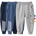 thumbnail image 1 of Ougyinr Toddler  Kids Boys Sweatpants Baby Sport Jogger Pants Cotton Active Pants Child Casual Pants Multipack 1-7T, 1 of 6