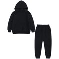 thumbnail image 1 of Ougyinr Youth Kids 2Pcs Fleece Sweatsuit Set Hooded Pullover Tracksuit for Boys Girls Sweatshirt + Pants Toddler Outfits Set for 24M-13Y, 1 of 10