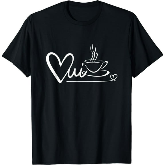 Oui French Cafe Coffee Paris Souvenir France Trip T-Shirt