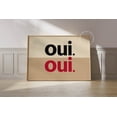 thumbnail image 1 of Oui Typography French Minimalist Modern Home Wall Art, Unframed Paper Poster 8x10in, 1 of 4