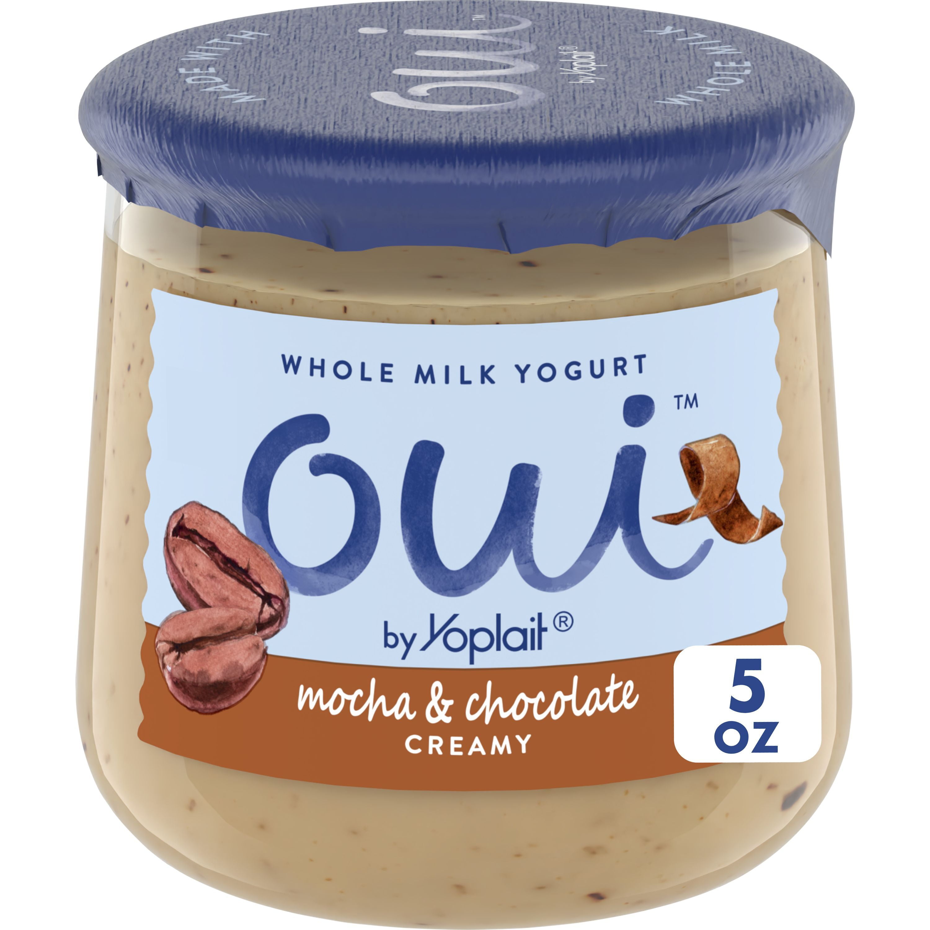 Oui by Yoplait French Style Mocha & Chocolate Whole Milk Yogurt, 5 OZ ...