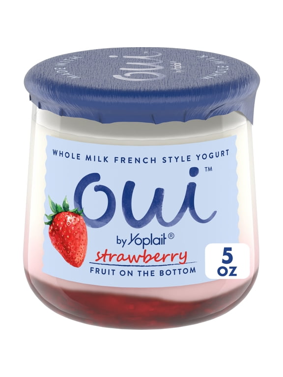 by Yoplait French Style Strawberry Whole Milk Yogurt, 5 OZ Jar