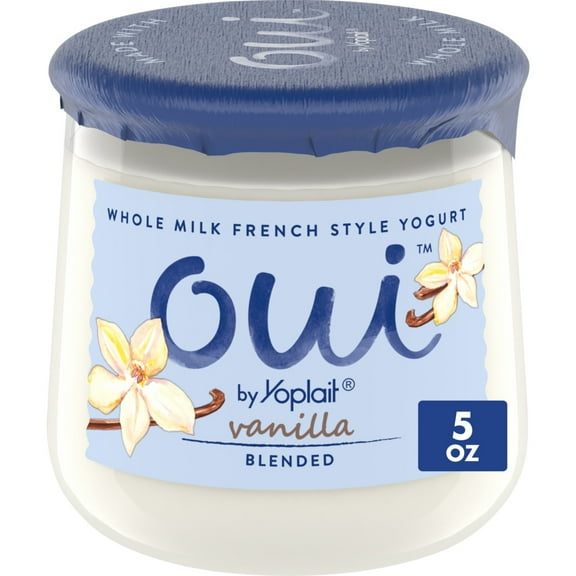 Oui by Yoplait French Style Vanilla Whole Milk Yogurt, 5 OZ Jar