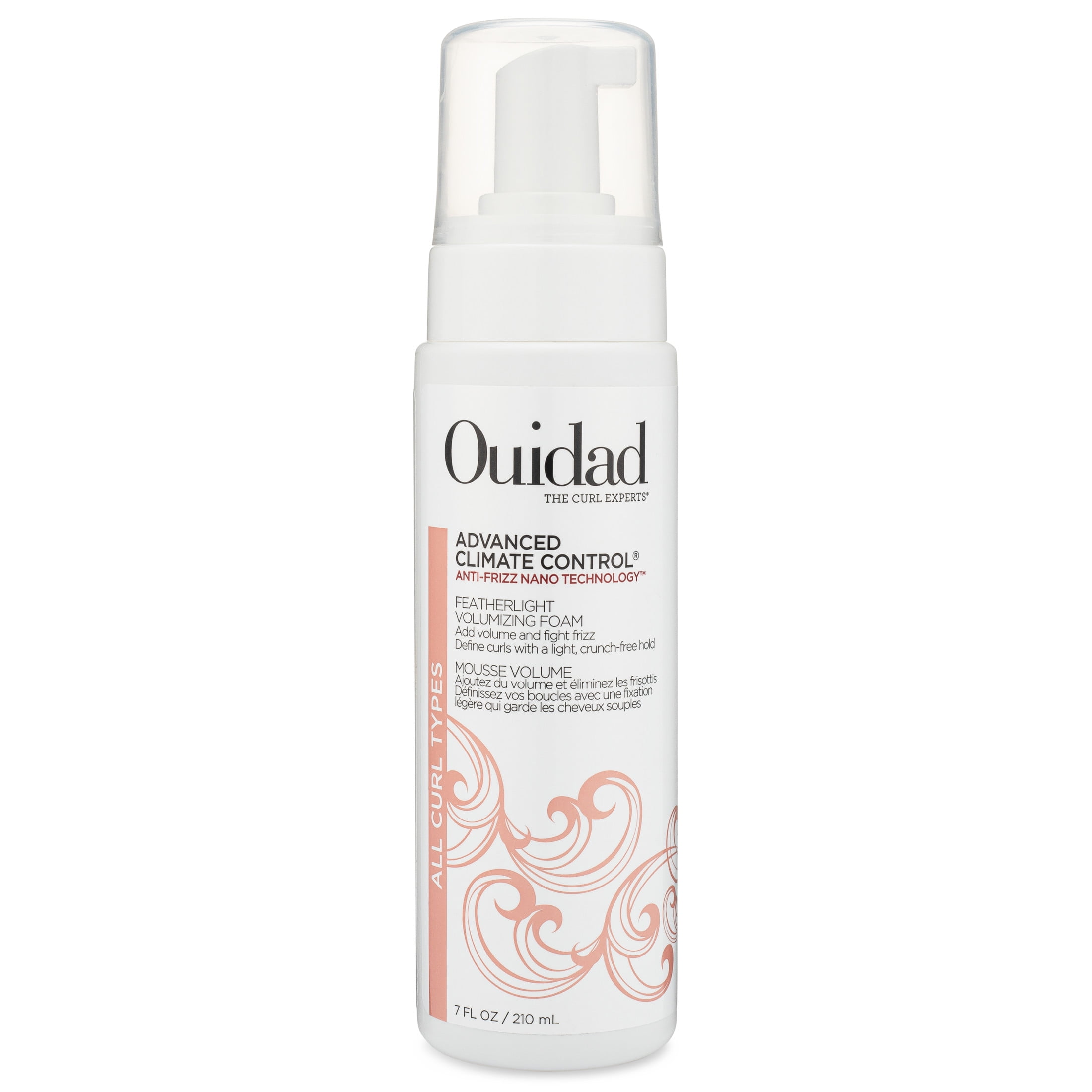 Ouidad Advanced Climate Control Volumizing Foam - 7 fl oz, Lightweight Hair Styling Foam