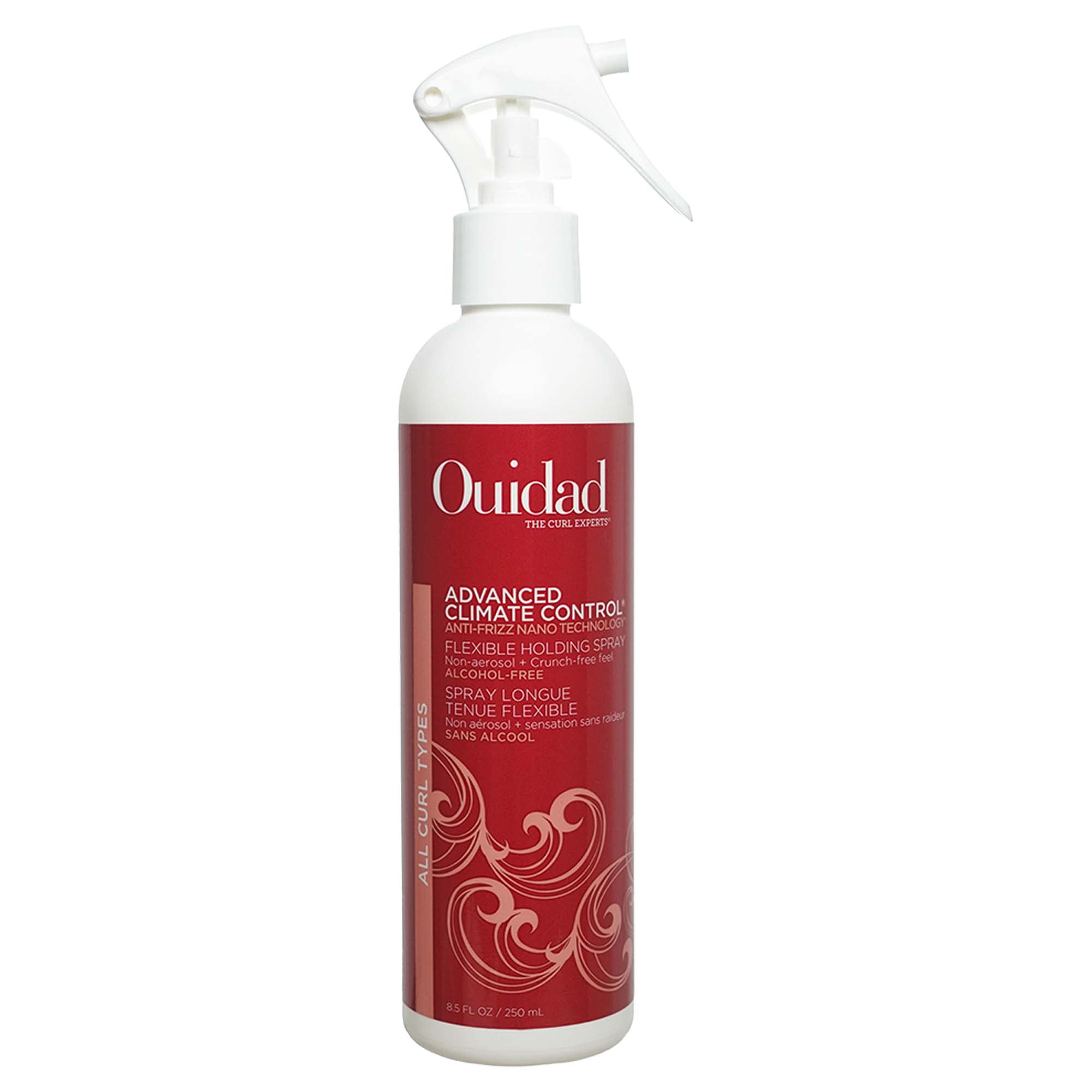 Ouidad Advanced Climate Control Holding Spray, 8.5 fl oz, Flexible Curly Hair Spray