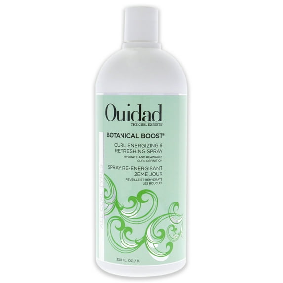 Ouidad Botanical Boost Curl Refresher Spray, Hydrates Dry Curls, Lightweight, No-Residue, 33.8 fl oz