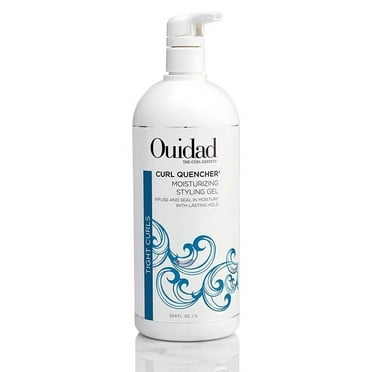 Ouidad Curl Quencher Moisturizing Styling Gel, Weightless Moisture, Prevents Frizz, 33.8 oz