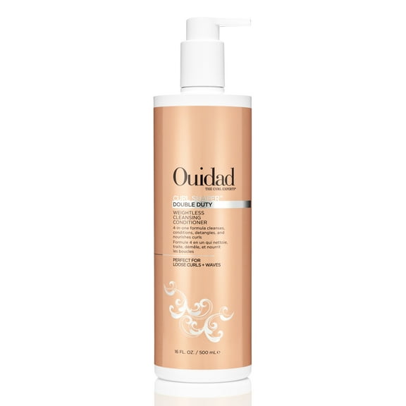 Ouidad Curl Shaper Double Duty Cleansing Conditioner, Detangles, Nourishes & Cleanses, 16 oz