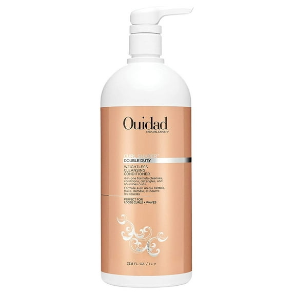 Ouidad Curl Shaper Double Duty Cleansing Conditioner, Detangles, Nourishes & Cleanses, 33.8 oz