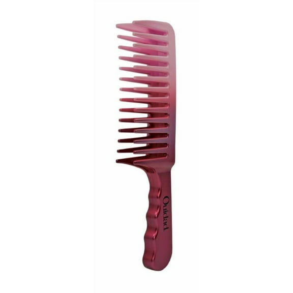 Ouidad Double Row Detangler, Wide Tooth Comb with Rounded Teeth, Helps Detangle & Tame Frizz