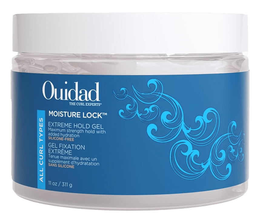 Ouidad Moisture Lock Strong Hold Hair Gel, Hydrating Flake-Free Gel for All Curl Types, 11 oz