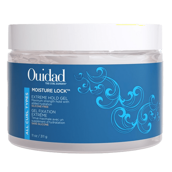 Ouidad Moisture Lock Strong Hold Hair Gel, Hydrating Flake-Free Gel for All Curl Types, 11 oz