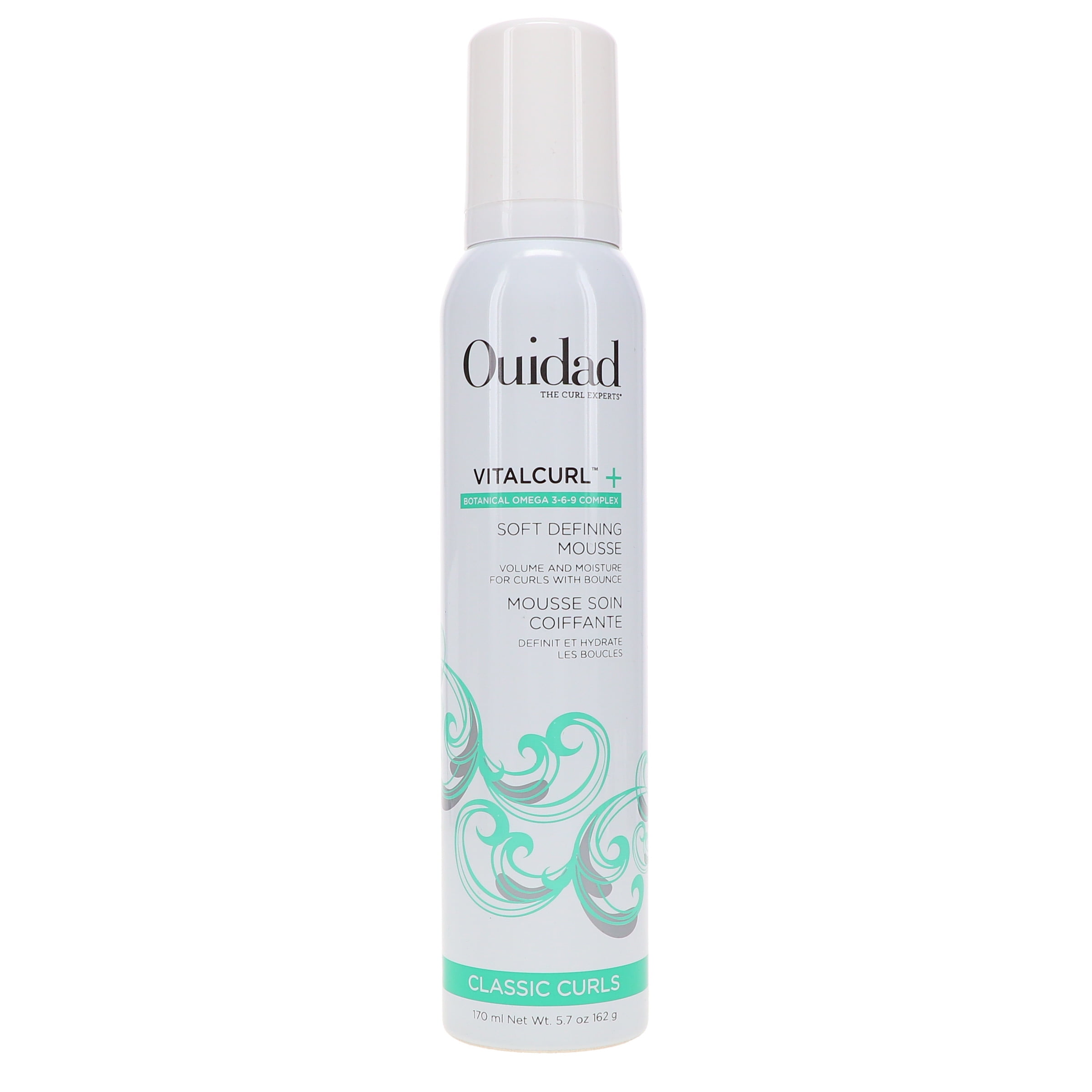 Ouidad VitalCurl+ Curl Defining Mousse, Lightweight Hair Foam, Air-Dry Styler, 5.7 oz