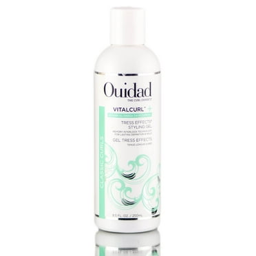 Ouidad VitalCurl  Tress Effects Styling Gel, Bouncy, Defined Curls, Long-Lasting Styles, 8.5 oz