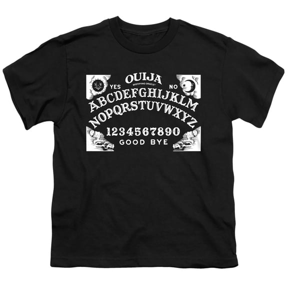 Ouija Board On Black S/S Youth 18/1 T-Shirt Black