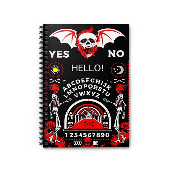 Ouija Board Spiral Notebook-Journal-Diary-Sketchbook-Poems-Shopping