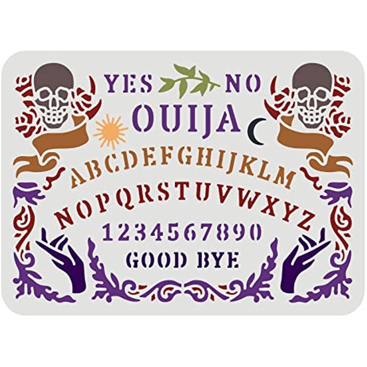 ouija-board-stencil-11-7x8-3inch-reusable-astrology-drawing-stencil-divination-walmart-com