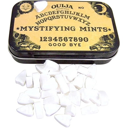 Boston America Ouija Mystifying Mints Planchette-Shaped Peppermints, 1 Tin