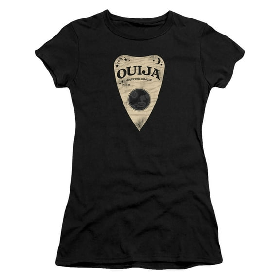 Ouija Planchette S/S Junior Women's T-Shirt Sheer Black