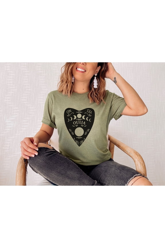 Ouija Shirt, Halloween T-Shirt, Celestial New Age Shirt, Gothic Tee Shirt, Spooky Season S
