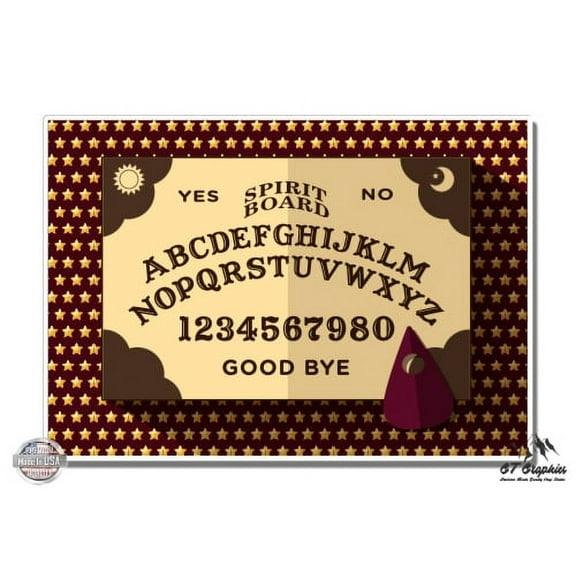 Ouija Spirit Board - 12" Vinyl Sticker Waterproof Decal