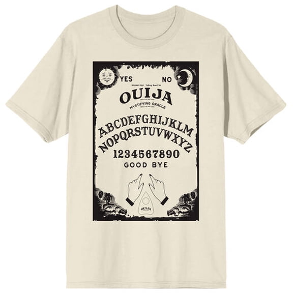 Ouija Vertical Game Board Adult Natural Crew Neck Short Sleeve T-shirt-XXL