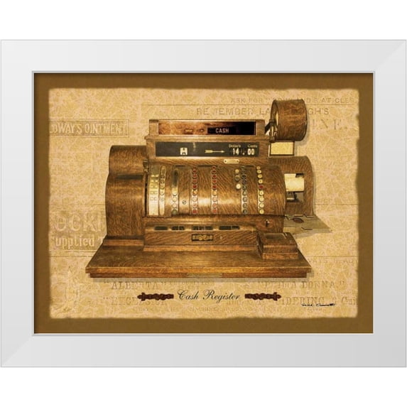 Ouimette, Gene 14x12 White Modern Wood Framed Museum Art Print Titled - General Store I
