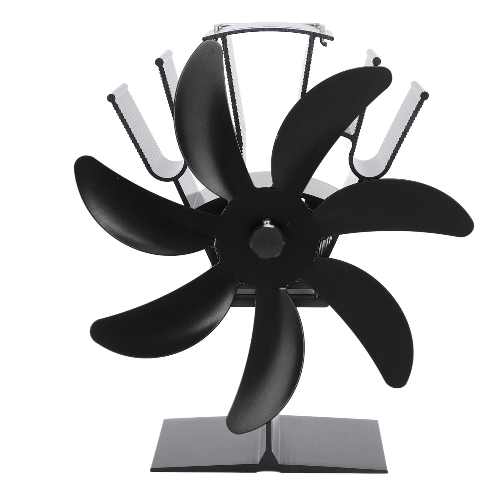 Ouitble Heat Powered Stove Fan, 7 Blade Aluminum Alloy Thermoelectric