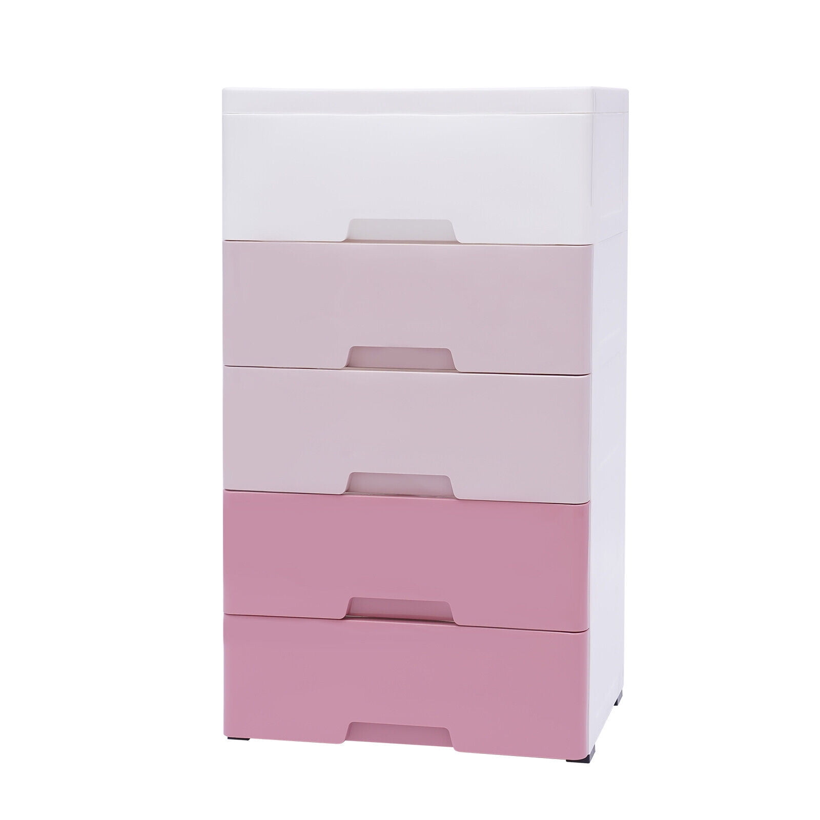 5-Layer Plastic Cabinet,Storage Container Case Pp Plastic Clothes Drawer  Cupboard Stack-able Drawers,For storing clothes, toys, children's books,  and