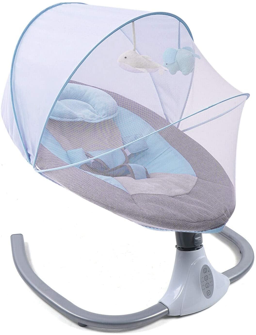 Oukaning Electric Baby Swing Rocking Chair w Bluetooth Remote