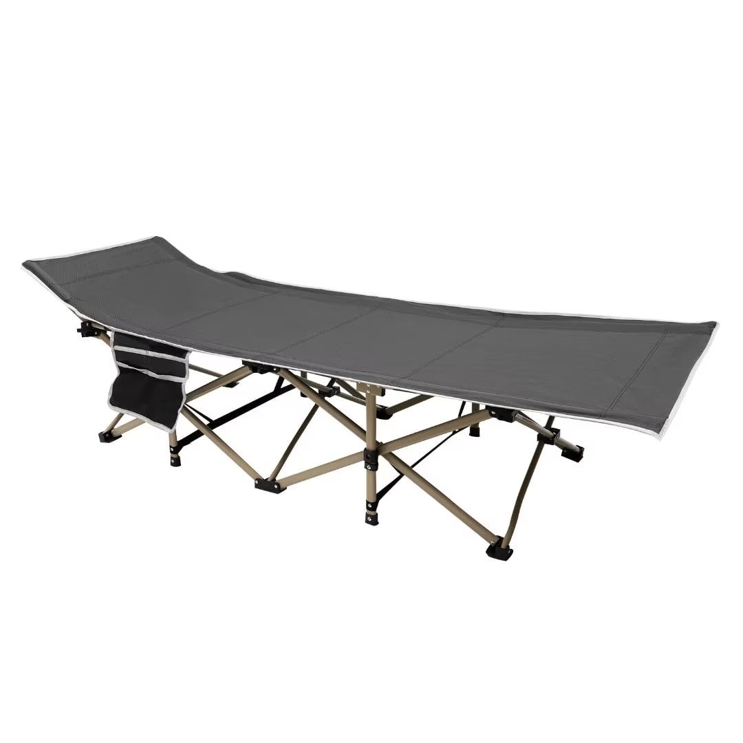 Oukaning Folding Camping Cot for Adults Portable Camping Bed Sleeping