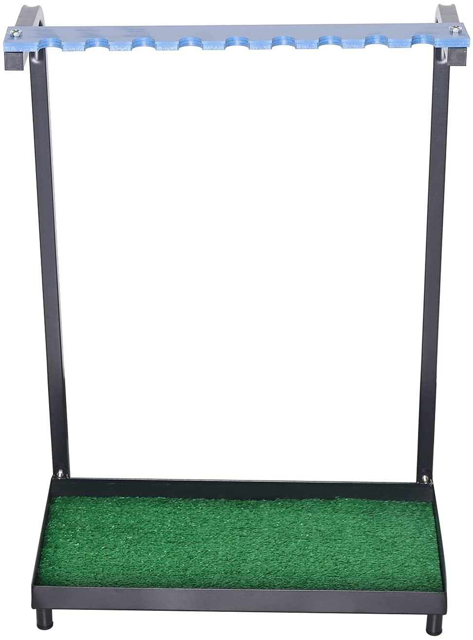 Oukaning Golf Club Organizer Golf Iron Rack Golf Putter Display 9 Clubs Stand Holder