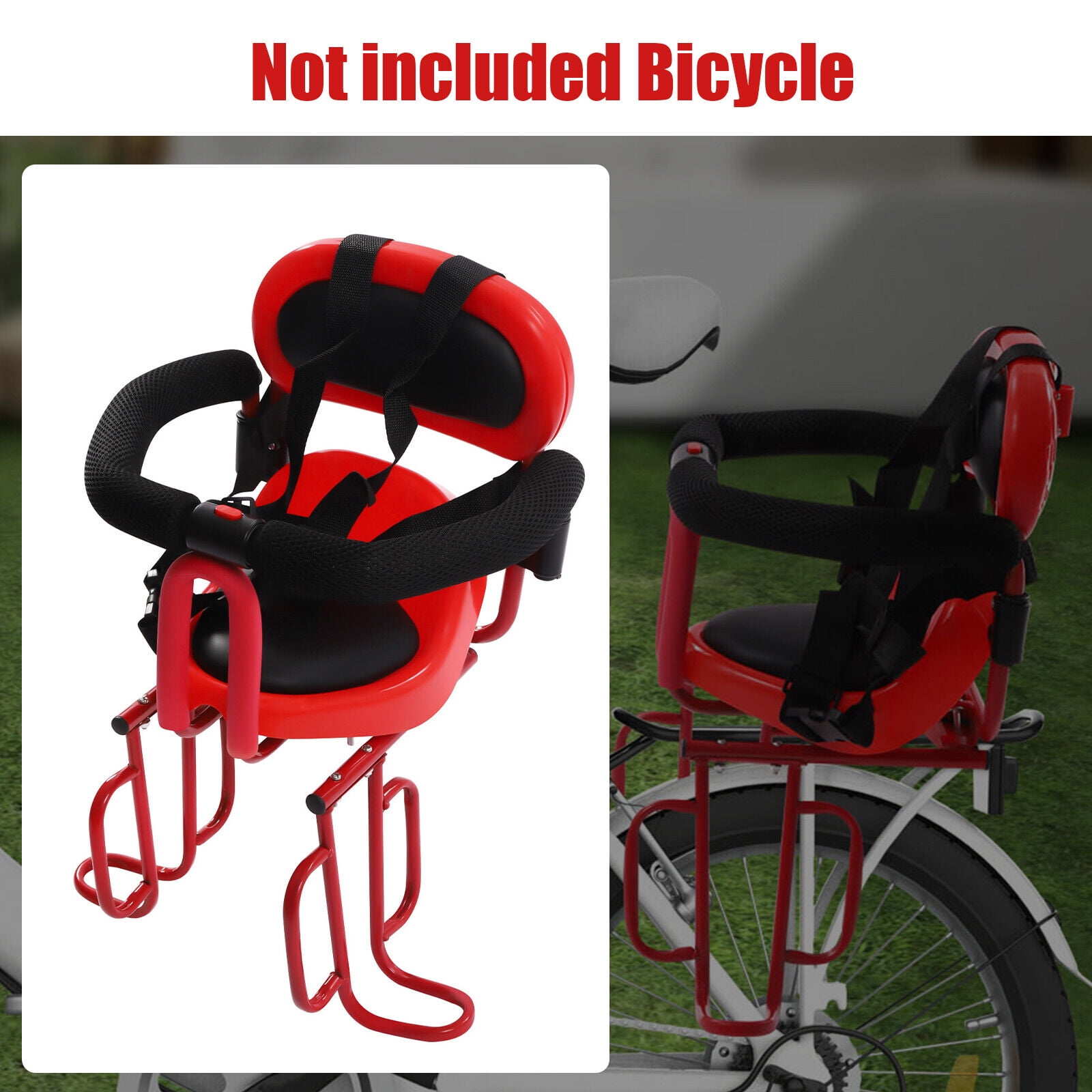 Oukaning Kids Bicycle Rear Baby Seat Bike for Child Carrier Rack