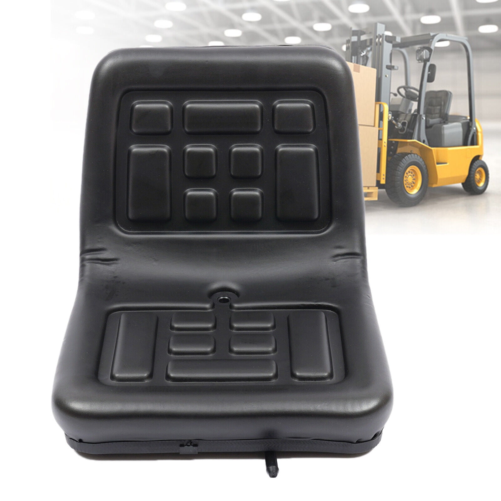 Oukaning Universal Compact Tractor Seat with Bracket Seat Lawn Mower Tractor Suspension Seat