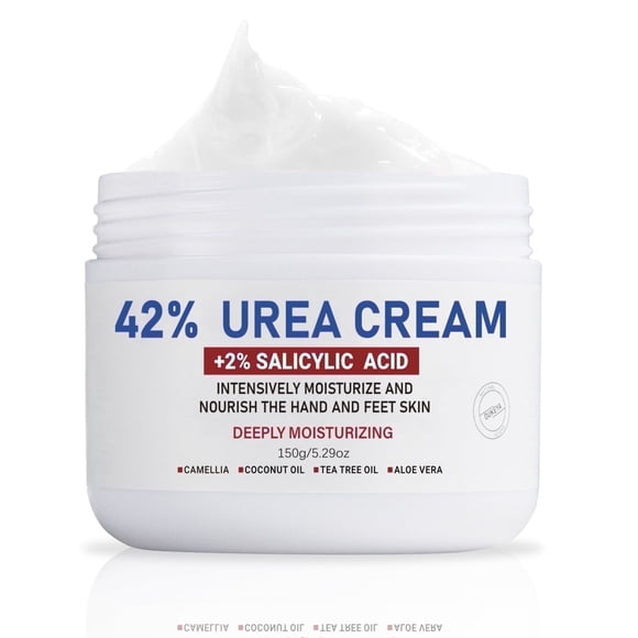 OUKEYA Urea & Salicylic Acid Cream for Dry, Cracked Skin - 42% Urea + 2% Salicylic Acid, 5.29 oz